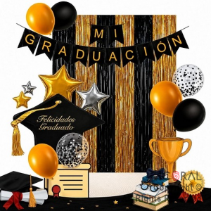 SET DE GLOBOS MI GRADUACION 11 UNIDADES (DXW01-21)